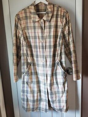 ❗Vintage Nova Plaid Full Length Trench Coat M/L❗